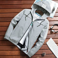 Men's Korean style baseball uniform jacket in army green, long sleeves, straight hem, multi-pocket design