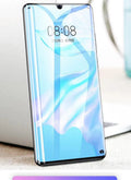 Three hydrogel screen protector films for Huawei and Honor smartphones on backing cards
