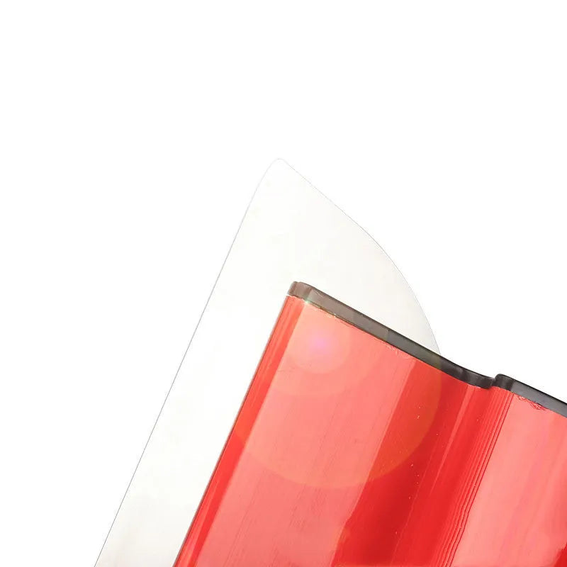 Red 40cm long metal leveling scraper tool for wall putty and wallpaper