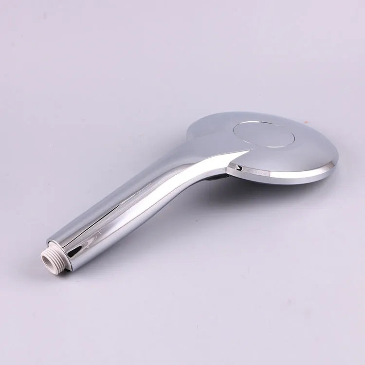 Chrome LED shower head with temperature sensor three spray modes handheld bathroom nozzle
