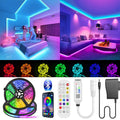 24-key mini Bluetooth DC head RGB LED controller for 5050 strips, 5-24V input, 140-degree beam angle
