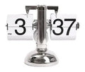 Retro flip digital table clock, battery quartz, 21x8x16 cm, black grey white colour options