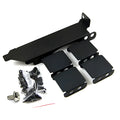 Graphics card cooling fan mounted on an adjustable bracket, compatible with 80mm and 90mm case fans.