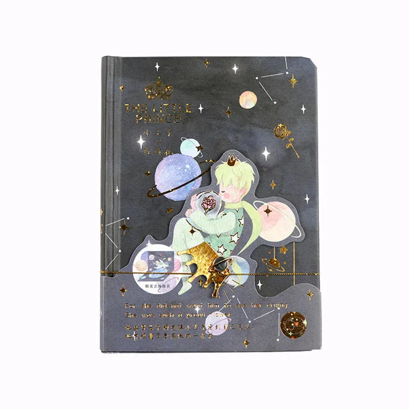 Hardback art notebook with Little Prince themed cover showing one of four available designs