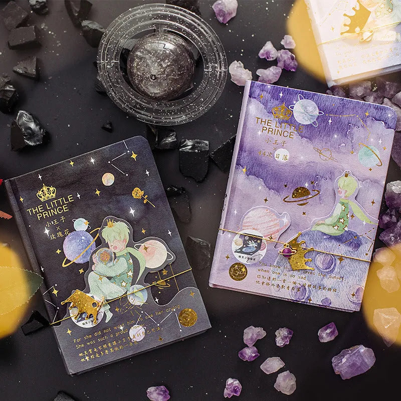 Hardback art notebook with Little Prince themed cover showing one of four available designs