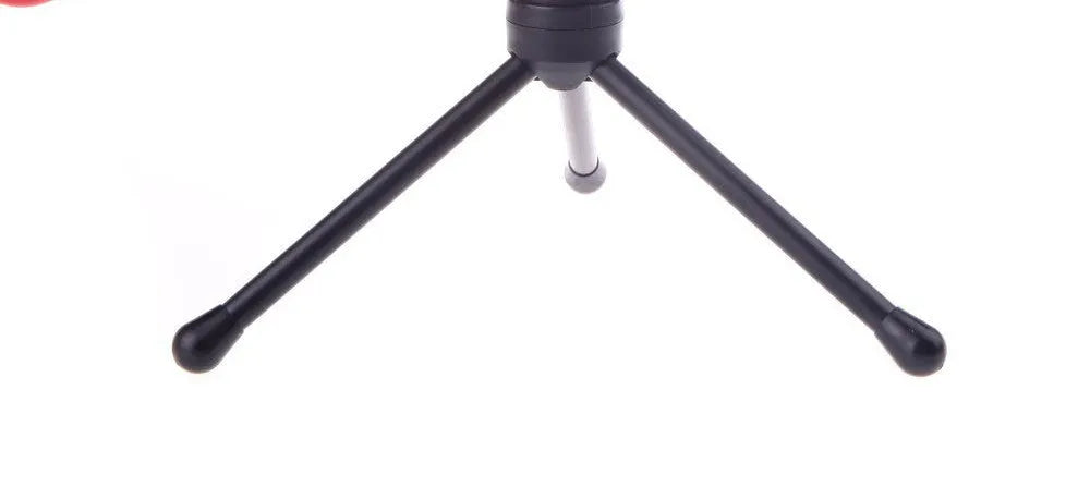 Black wired desktop microphone with adjustable mounting clip on a 1.85m cable.