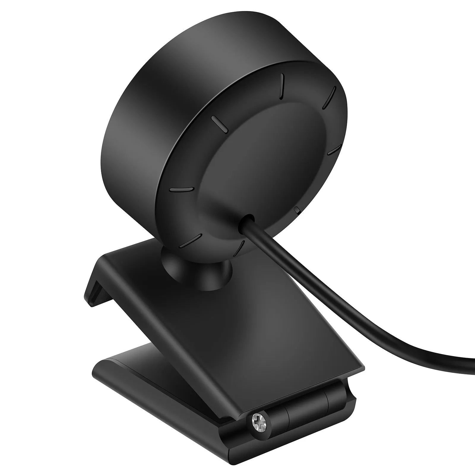 USB computer webcam with a ring of LED lights around the lens, on a 1.5 metre cable.