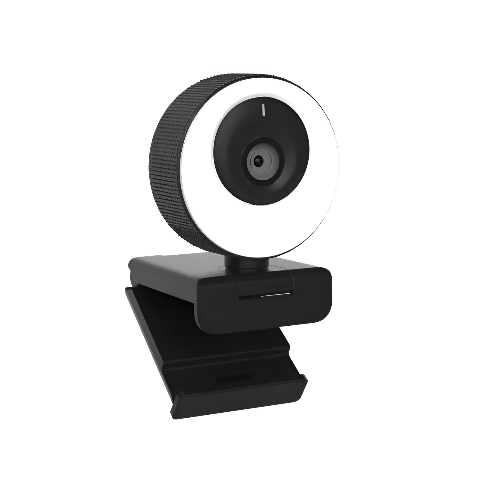 Black USB webcam with magnetic privacy cover, 1.7m cable, 1080p resolution and built-in microphone