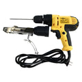 Yellow rechargeable automatic chain belt nail feeding electric screw machine with pistol grip handle