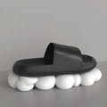 Unisex summer indoor home slippers in red with thickened EVA anti-slip sole