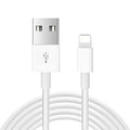 White 20W USB-C PD wall charger with a 1-metre USB-C cable for iPhone and iPad fast charging.