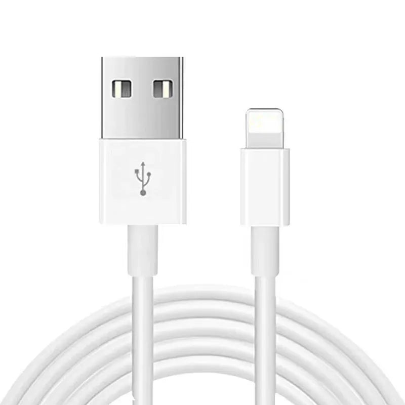 White 20W USB-C PD wall charger with a 1-metre USB-C cable for iPhone and iPad fast charging.