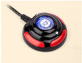 Black and red desktop computer power switch with reset button and 1.6m cable