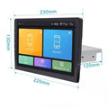 Large LCD rotating screen car navigator for GM vehicles with black housing and adjustable display
