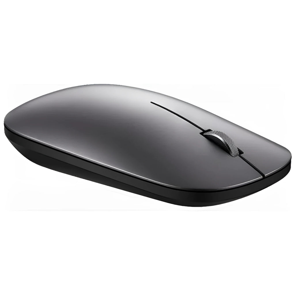 Huawei HWAF30 silver gray wireless Bluetooth optical mouse on a desk