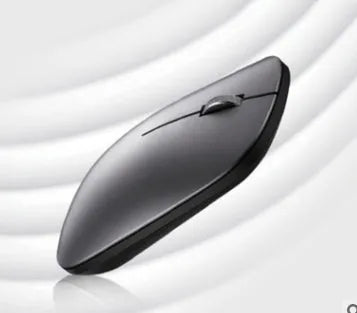 Huawei HWAF30 silver gray wireless Bluetooth optical mouse on a desk