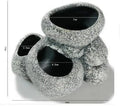 Ceramic simulation stone hydroponic pot with multiple holes for cichlid hideaway breeding in aquarium
