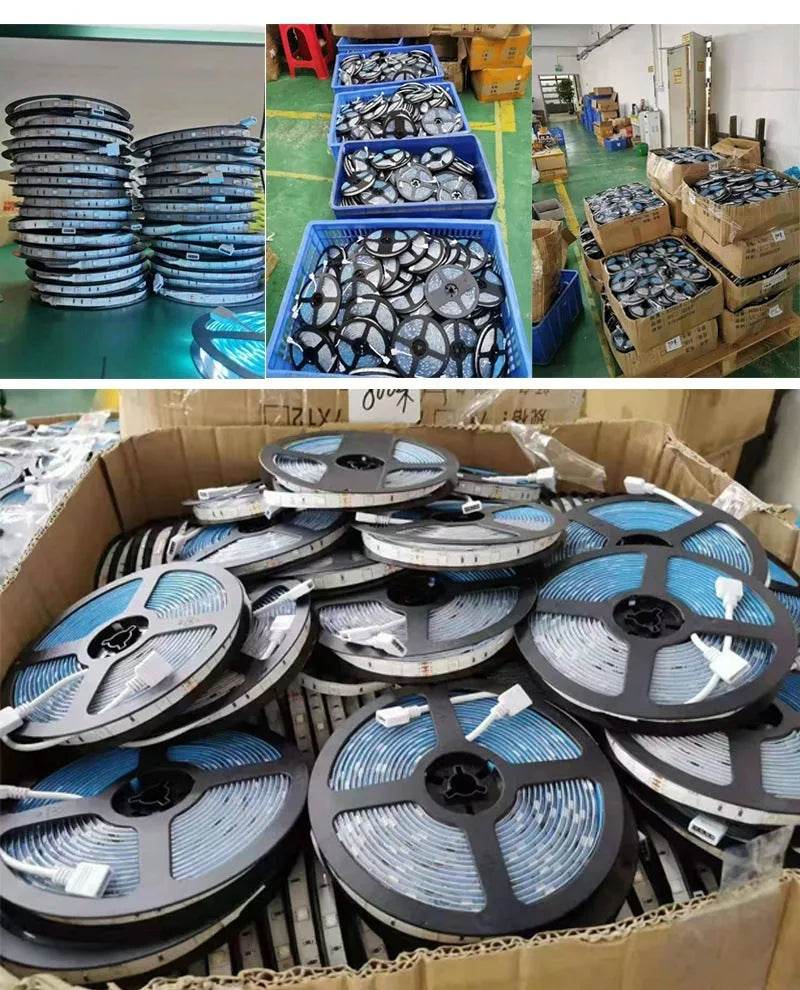 RGB LED strip light 5050 60 LEDs per metre 12V with remote control and optional waterproof styles