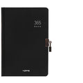 A5 hardcover locked diary notebook with metal lock in beige and black colour options