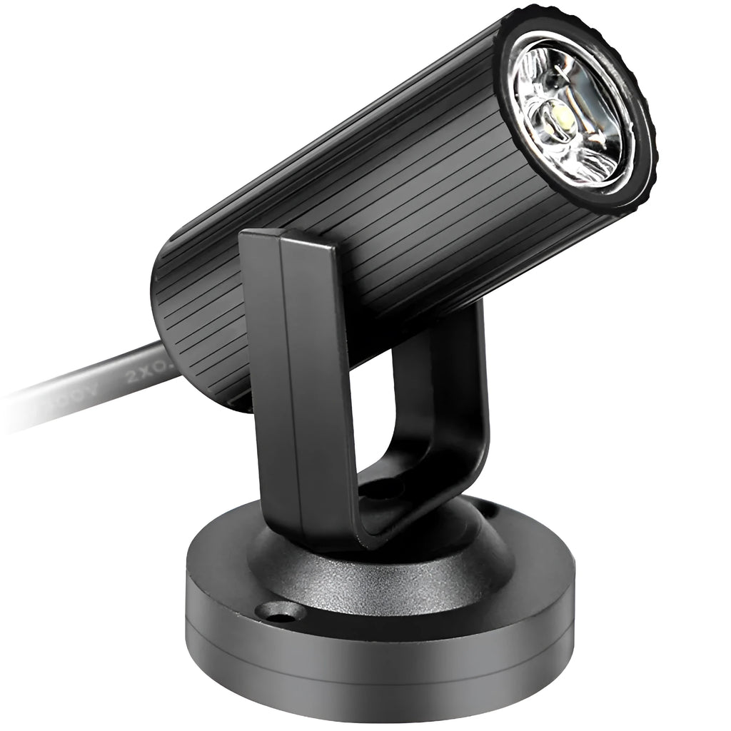 Black plastic 1W RGBW LED stage spotlight for beam lighting effects