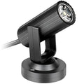 Black plastic 1W RGBW LED stage spotlight for beam lighting effects