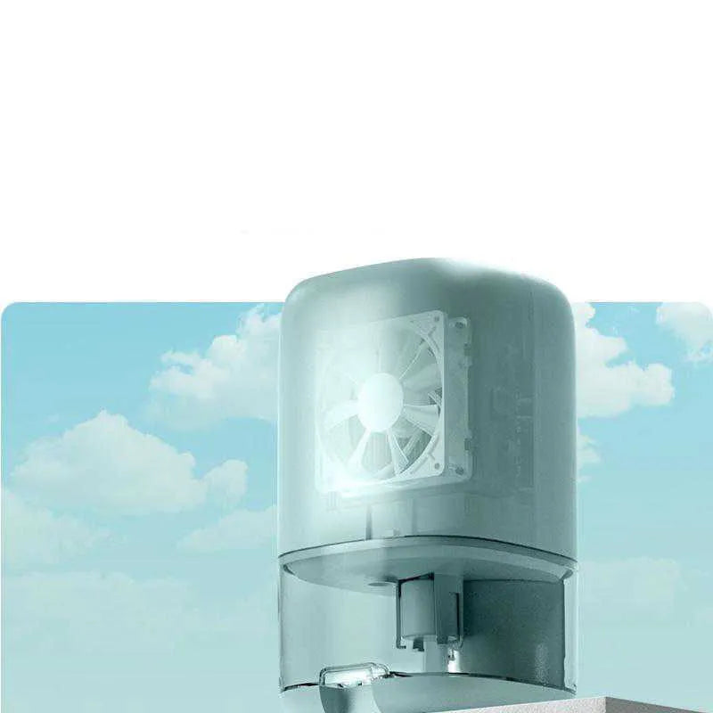 Portable dehumidifier in white, blue, or dark green colour with 0.7L water tank