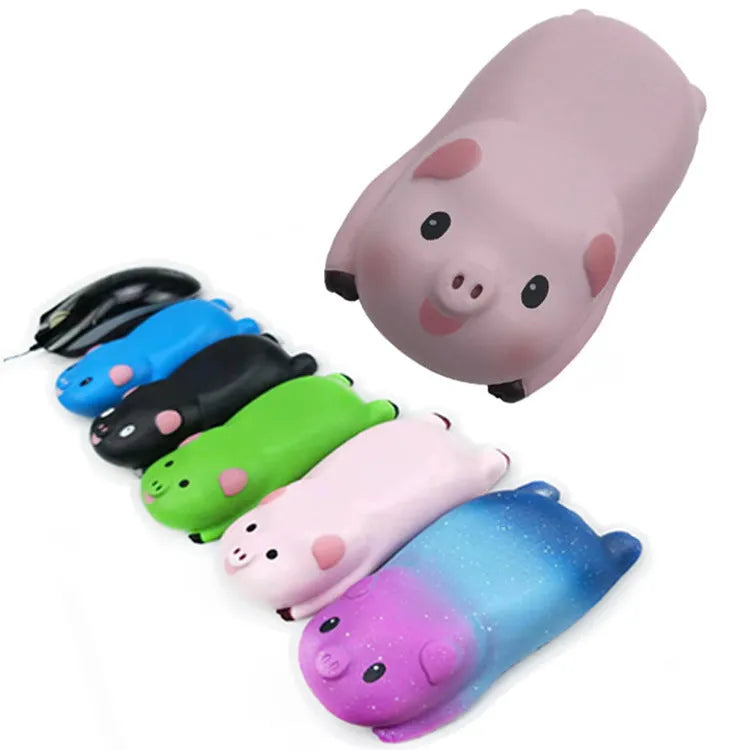 Black PU wrist rest mouse pad with non-slip base, 130 by 70 mm dimensions