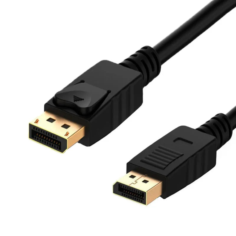 Black 1.8m DP male to DP male DisplayPort extension cable for TV