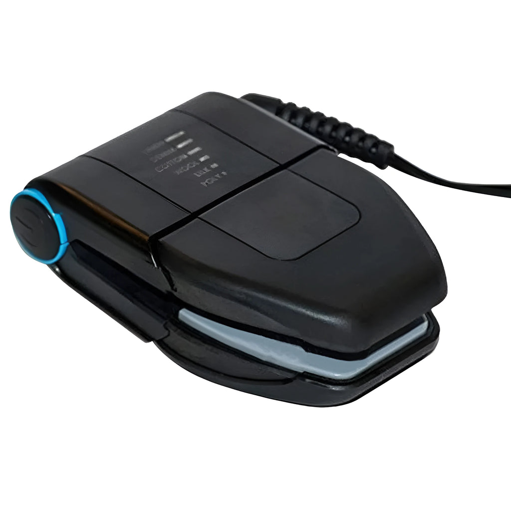 Portable travel folding mini electric iron with mechanical controls and dual temperature settings