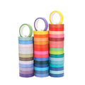 60 roll rainbow washi tape set 8mm wide 4m each decorative sticker pack for gift wrapping and DIY crafts