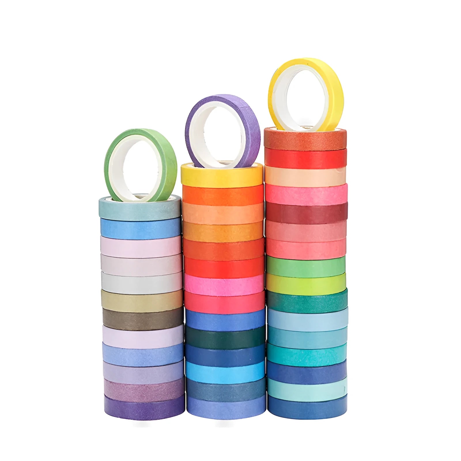 60 roll rainbow washi tape set 8mm wide 4m each decorative sticker pack for gift wrapping and DIY crafts