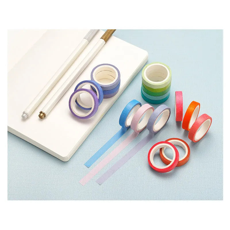 60 roll rainbow washi tape set 8mm wide 4m each decorative sticker pack for gift wrapping and DIY crafts