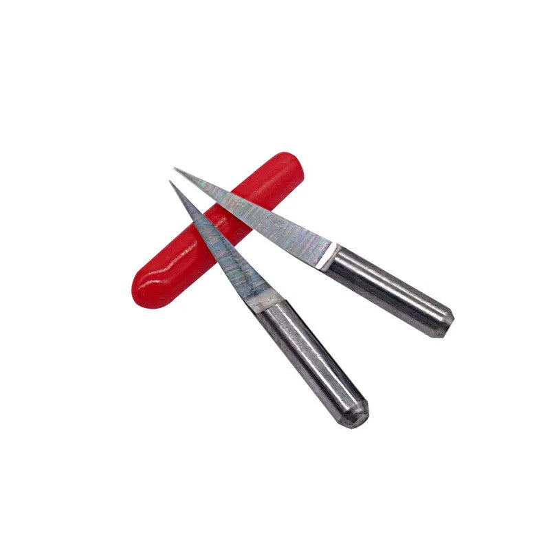 Ten tungsten steel engraving knife blades with 45-degree angle for acrylic milling