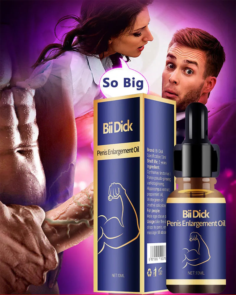 Men's private massage essential oil in photo colour, 44.6g bottle with compact 83mm height