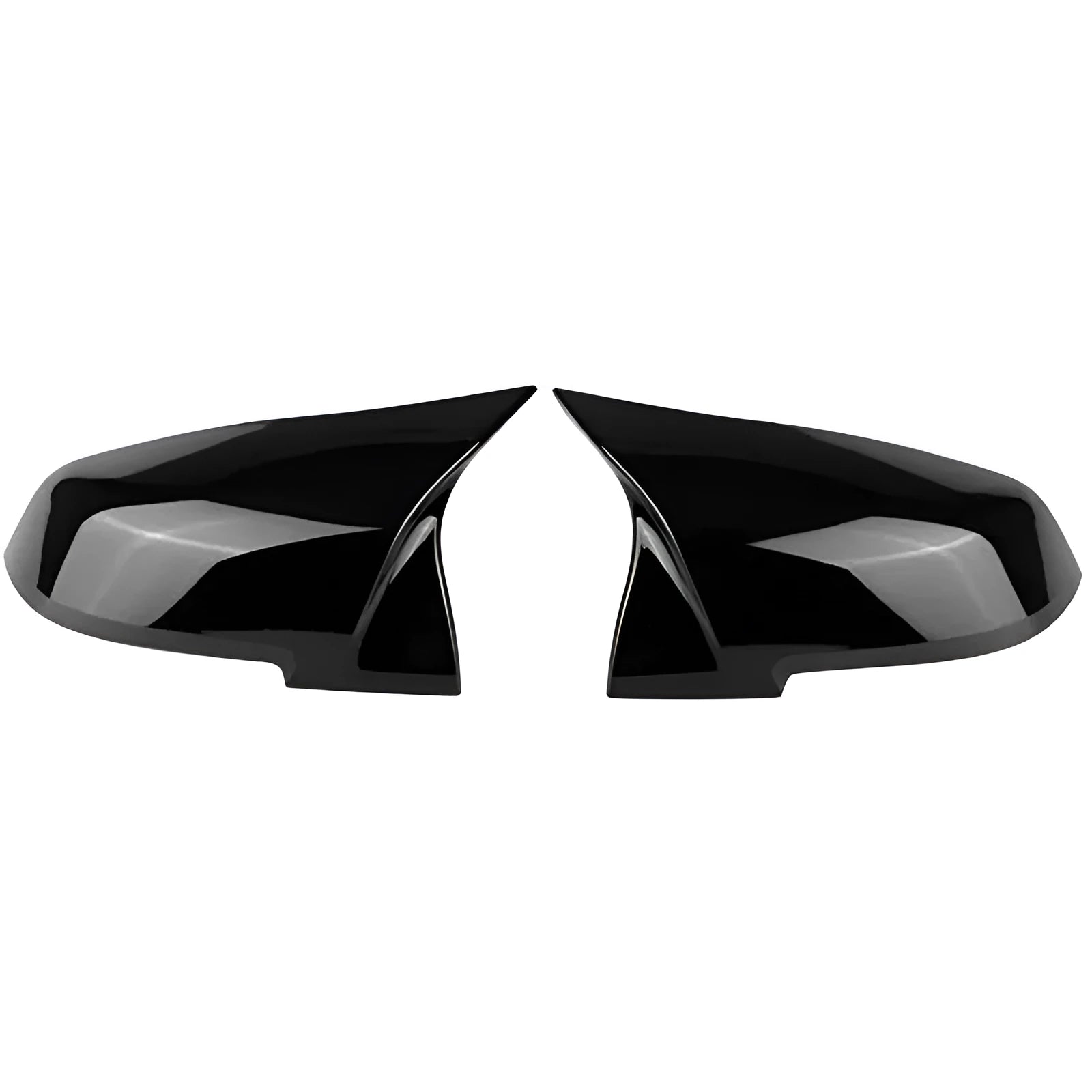 Bright black BMW rearview mirror shell pair for 1 2 3 4 Series F20 F30 M2