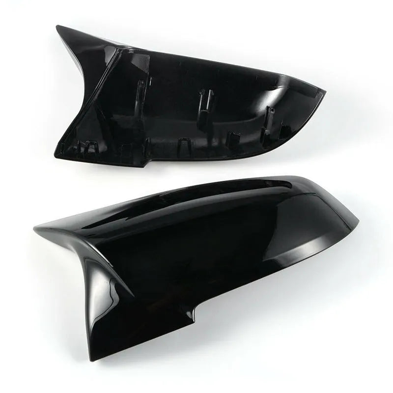 Bright black BMW rearview mirror shell pair for 1 2 3 4 Series F20 F30 M2