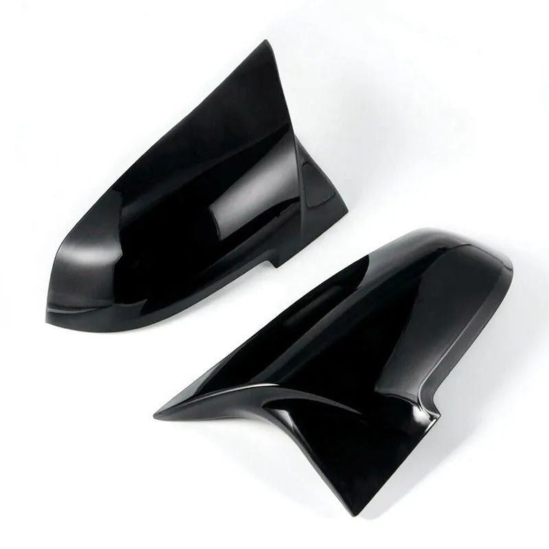 Bright black BMW rearview mirror shell pair for 1 2 3 4 Series F20 F30 M2