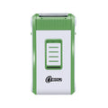 L2 rechargeable electric shaver with white ABS body and silver double-layer net head.