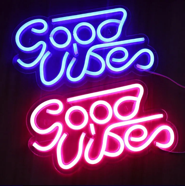 LED neon light with transparent acrylic backboard, special-shaped wall hanging design for party and interior decoration