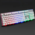 Forerunner GX60 Punk Manipulator USB wired gaming keyboard with retro glow, black colour, 104 keys