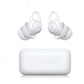 White soft silicone ear plugs for noise reduction with individual packaging