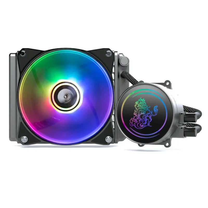 Kirin 240 CPU water cooling radiator with ARGB lighting and copper-aluminium construction