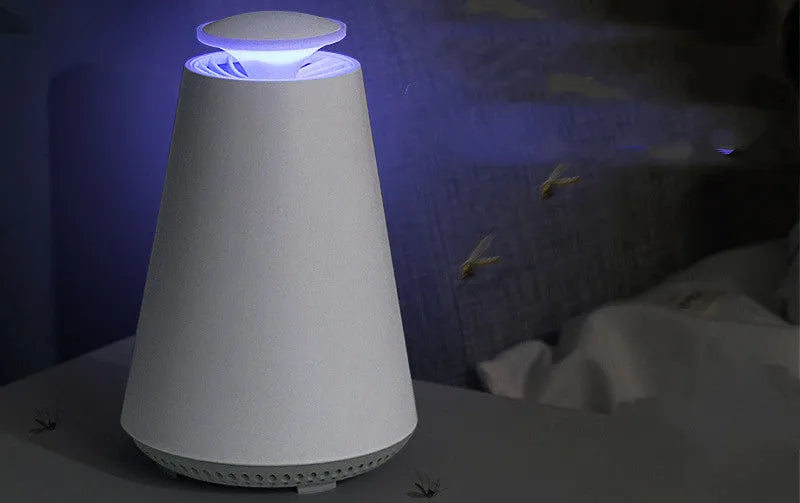 Ivory white photocatalyst mosquito lamp with LED light for home use