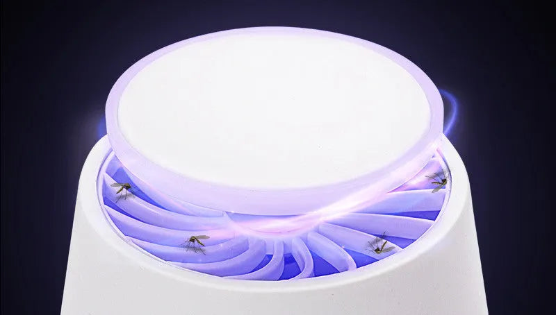 Ivory white photocatalyst mosquito lamp with LED light for home use
