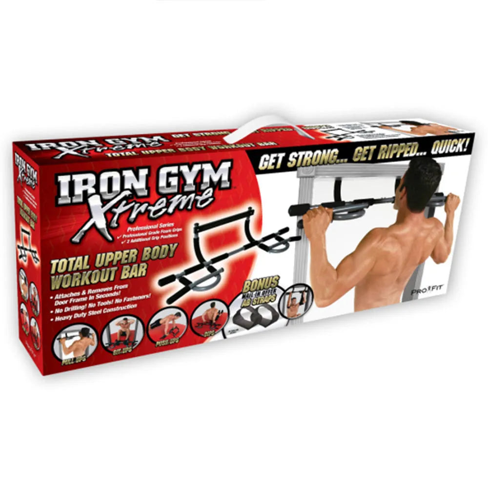 Black steel pipe pull-up bar measuring 92.5 cm wide for indoor fitness equipment