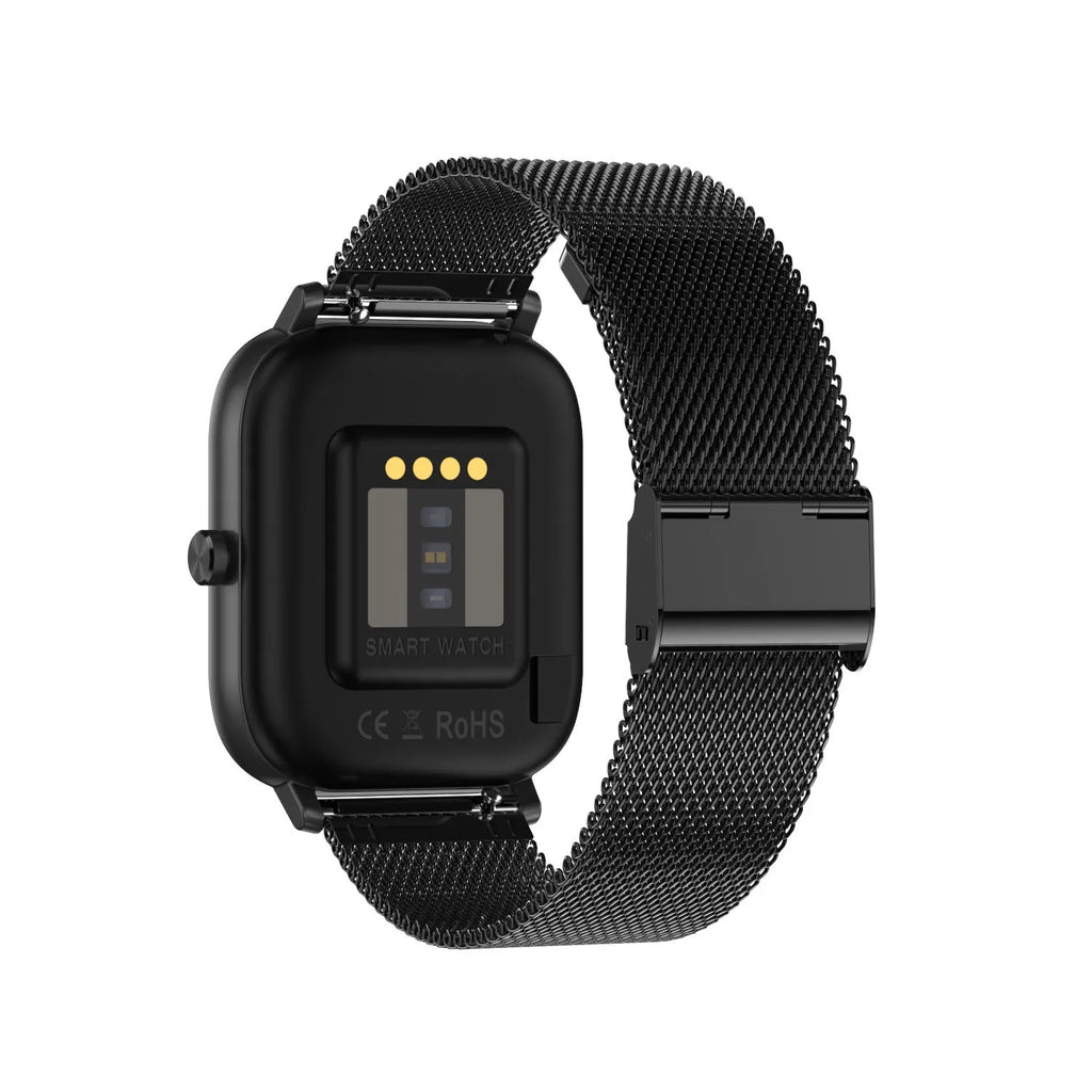 Smart bracelet with 1.54-inch screen showing health metrics including heart rate, ECG, and blood oxygen readings