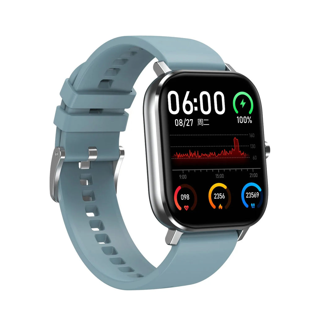 Smart bracelet with 1.54-inch screen showing health metrics including heart rate, ECG, and blood oxygen readings