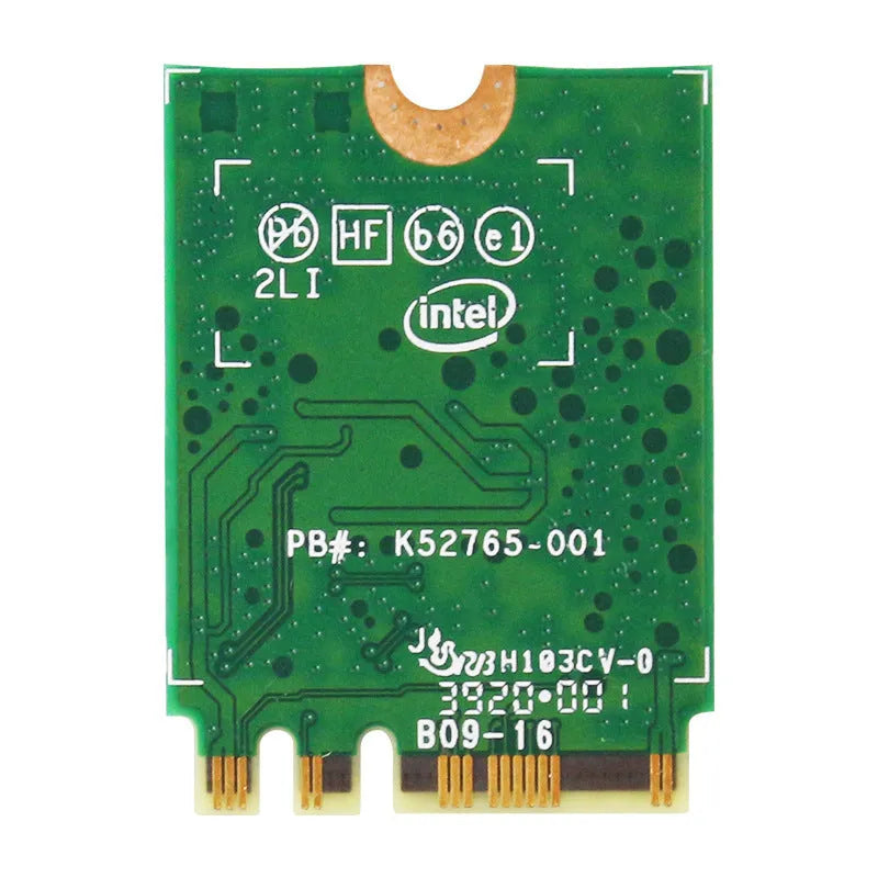 EDUP AX210 Wi-Fi 6E PCIe wireless network card module with green PCB and metal bracket.