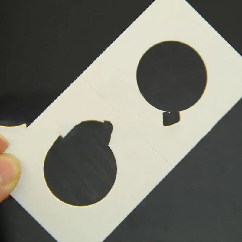 White paper coin protector clips set of 50 pieces in transparent OPP bag