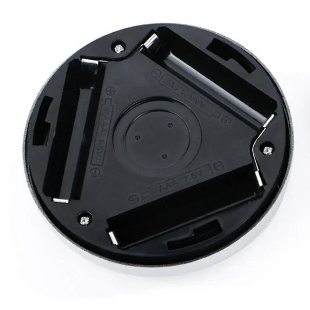 Silver wireless motion sensor night light with compact 80mm x 80mm size